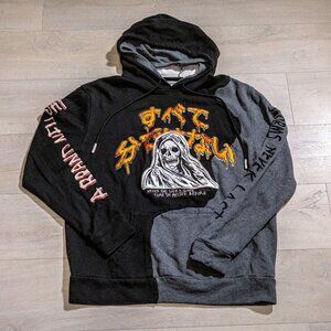 “Storms never last” Skeleton hoodie (blk/grey)